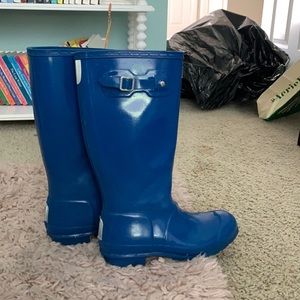 Royal Blue Hunter Boots! Women's 6.5